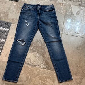 Rock & Republic Dark Blue Skinny Jeans wore once size small